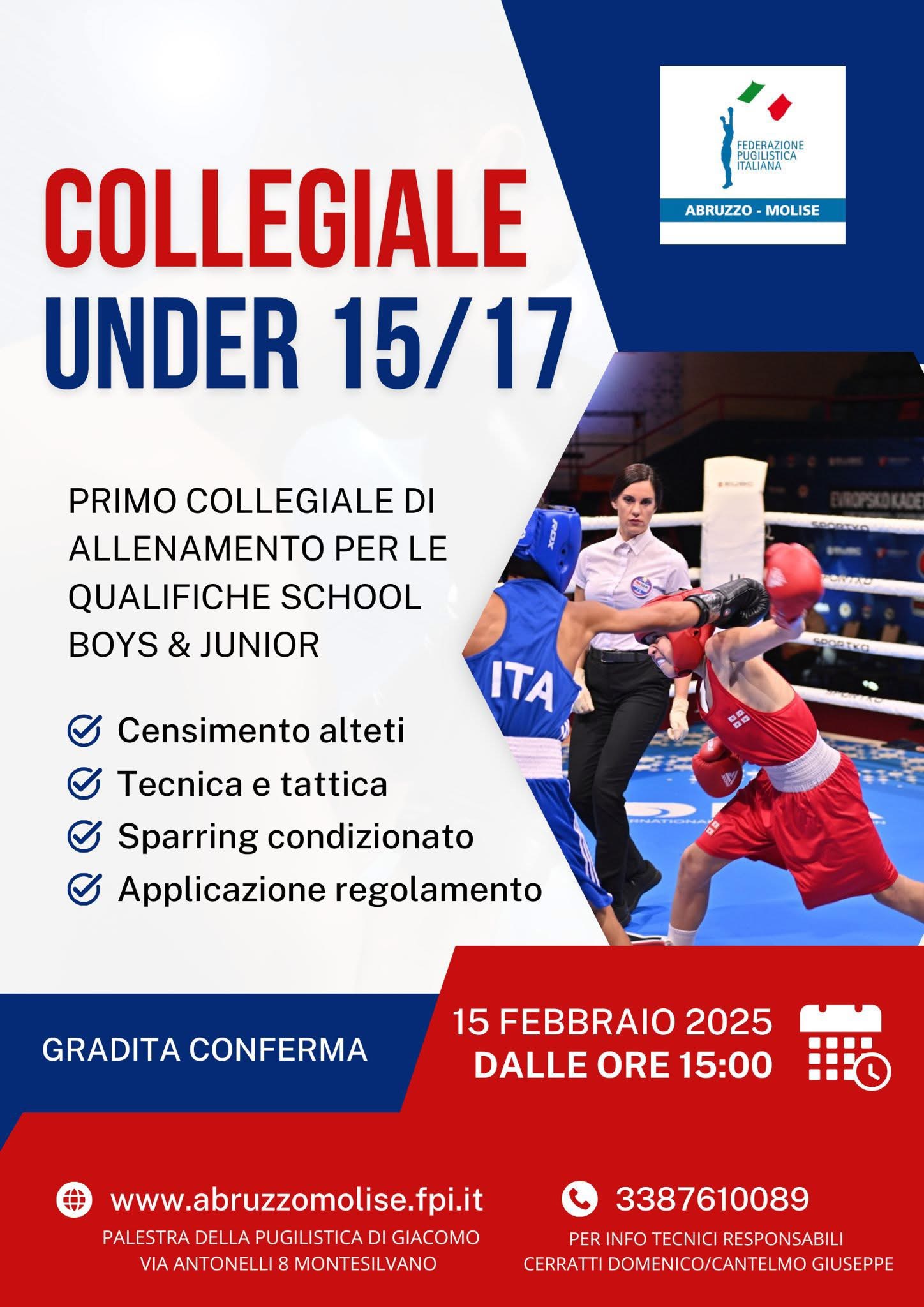 Collegiale CR Abruzzo Molise Schoolboy e Junior